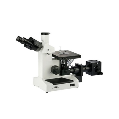 Microscopio Trinocular Metalogrfico Inv Arcano XJL-17AT pt Plana